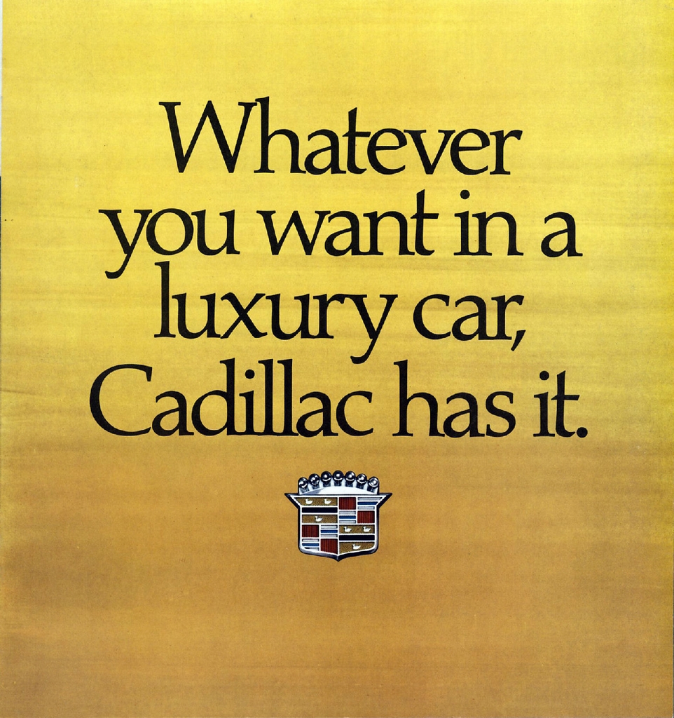 1976 Cadillac Full Line Brochure